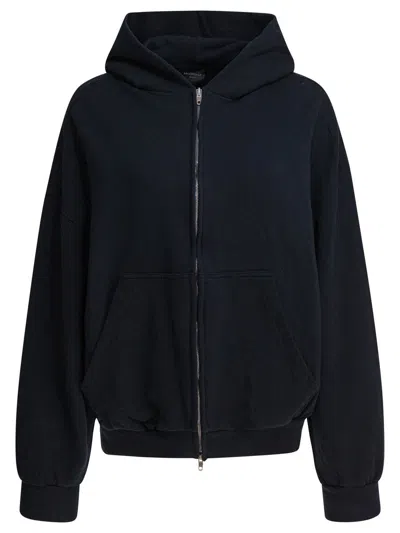 BALENCIAGA BALENCIAGA "FLIPPED" ZIPPERED SWEATSHIRT