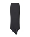 Balenciaga Floor-length Maxi Skirt In Black