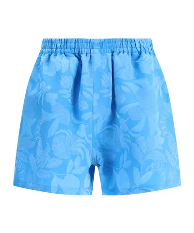 BALENCIAGA FLORAL-PRINT ELASTIC-WAIST SHORTS
