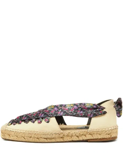 Pre-owned Balenciaga Floral-print Espadrilles