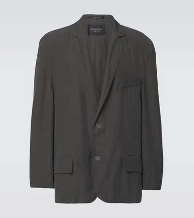 Balenciaga Fluid Blazer In Black