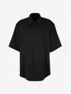 Balenciaga Fluid Logo Shirt In Brown