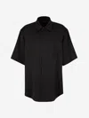 Balenciaga Fluid Logo Shirt In Negre