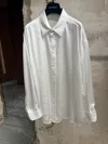 Balenciaga Fluid Long-line Blouse In White