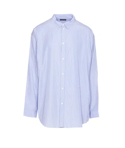 Balenciaga Fluid Shirt In Blue