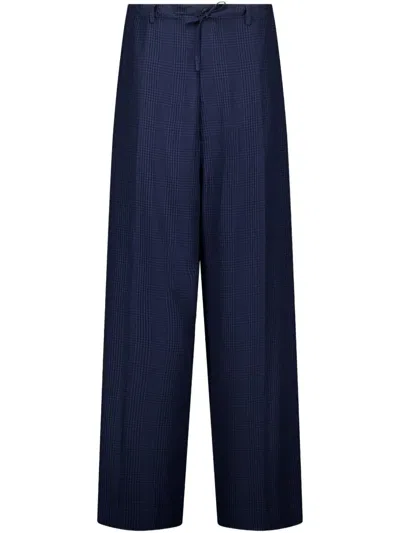 Balenciaga Fluid Tailored Pants In Blue