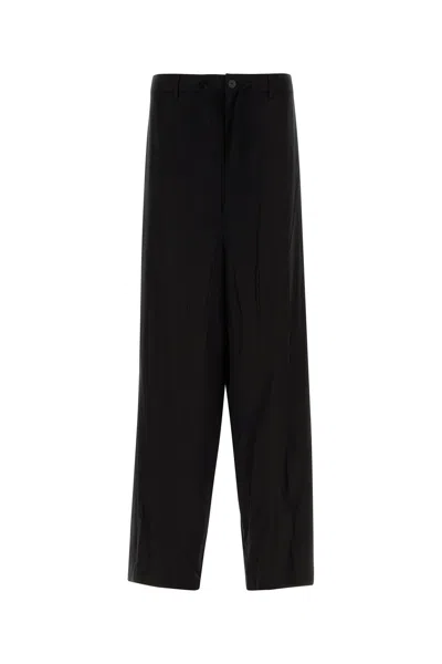 BALENCIAGA BALENCIAGA BLACK LYOCELL WIDE-LEG PANT