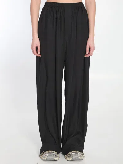 Balenciaga Fluid Trousers In Black