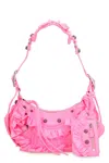Balenciaga Women Fluo Pink Fabric Le Cagole Xs Shoulder Bag