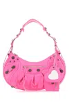 Balenciaga Small Leather Shoulder Bag With Heart-shaped Detail