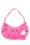 Balenciaga Women Fluo Pink Fabric Le Cagole Xs Shoulder Bag
