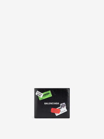 Balenciaga Foldable Cash Wallet In Black