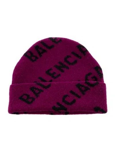 Pre-owned Balenciaga Folded Wool Beanie In Multi