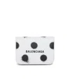 Balenciaga Folding Flip Wallet In White