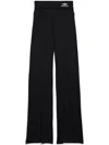 Balenciaga Foldover Leggings Clothing In Black