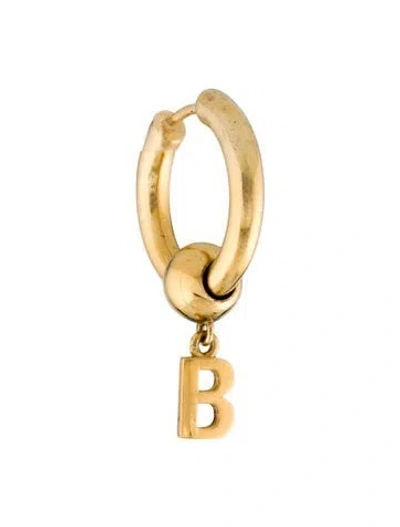 Pre-owned Balenciaga Force B Single Hoop Earring In Multi