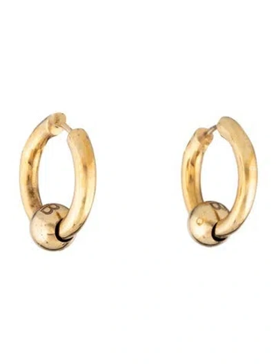 Pre-owned Balenciaga Force Hoop Earring In Multi