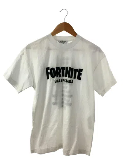 Pre-owned Balenciaga Fortnite Limited Edition Tee In White