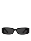 Balenciaga Rectangular Frame Bb Sunglasses In Black