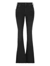 Balenciaga Frayed Bootcut Jeans In Black