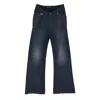 Balenciaga Women Blue Five-pocket Jeans With Curved Waist And Faded Effect In Cotton Woman In Blue