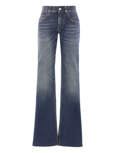 BALENCIAGA FRAYED-HEM JEANS