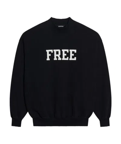 Balenciaga Free Crew-neck Sweatshirt In Multi