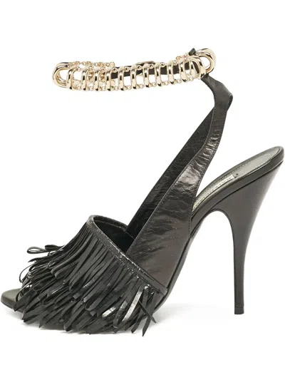 Pre-owned Balenciaga Fringed Heeled Sandals