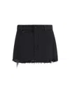 Balenciaga Fringed Miniskirt In Black