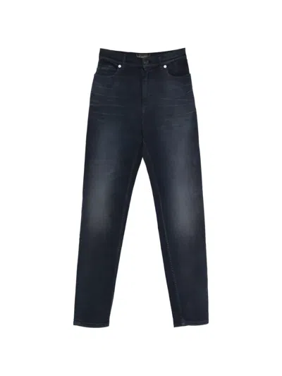 Balenciaga Front Pockets Denim Jeans In Blue