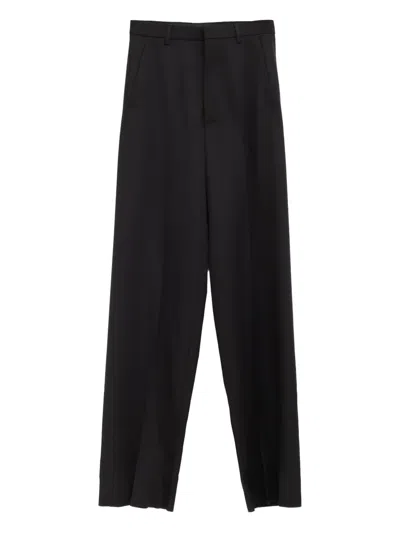 Balenciaga Front-crease Tailored Trousers In Red