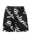 Balenciaga Full-body Logo High-waisted Shorts In Black