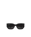 Balenciaga Bb Logo Cat Eye Acetate Sunglasses In Black