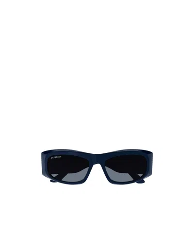Balenciaga Full Frame Sunglasses In Blue