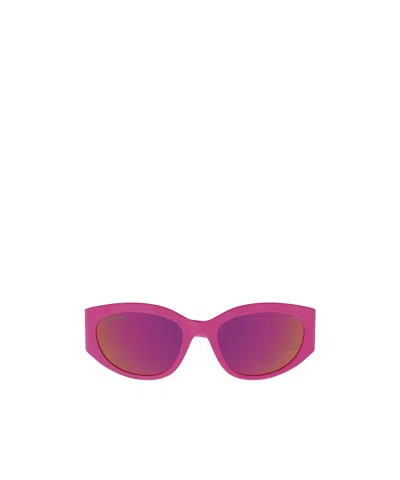 Balenciaga Full Frame Sunglasses In Fuchsia Pink
