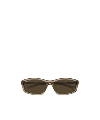 Balenciaga Full Frame Sunglasses In Green