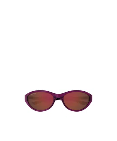 Balenciaga Full Frame Sunglasses In Red
