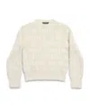 Balenciaga Full Plush Sweater In White