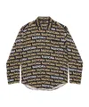 Balenciaga Funky Font Minimal Shirt In Black
