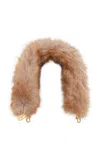 Balenciaga Fur Shoulder Strap In Brown