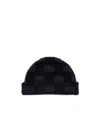 Balenciaga Bb Wool-blend Beanie In Black