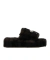 Balenciaga Furrand Platform Sandals For Women In Brown