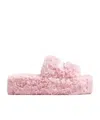 Balenciaga Women's Furry Platform Sandals In Pink