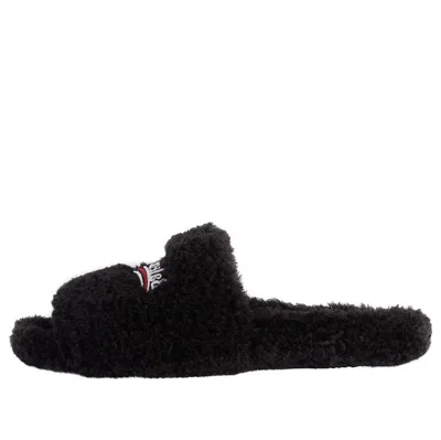 Balenciaga Furry Slides 'black'
