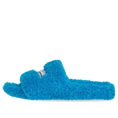 Balenciaga Furry Slides 'sky Blue'