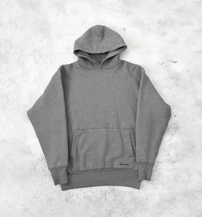 Pre-owned Balenciaga Fw18 Double Layered Hoodie In Gray