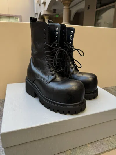 Pre-owned Balenciaga Fw24 Stomper Boot In Black | ModeSens