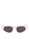 Balenciaga White Acetate Sunglasses In White