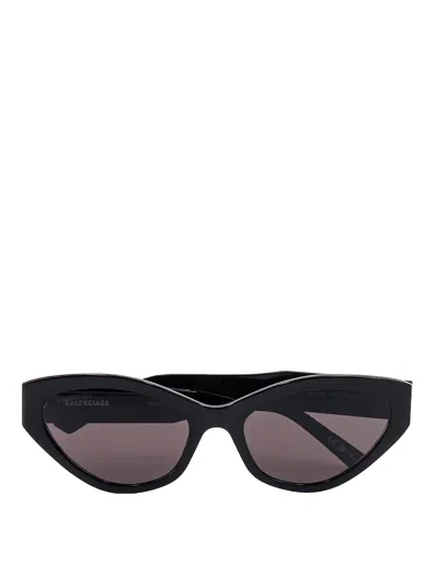 Balenciaga Acetate Sunglasses In Black