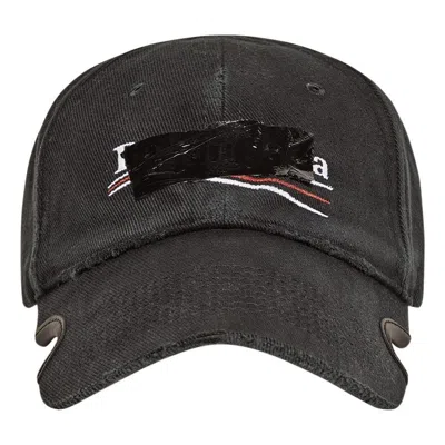 Balenciaga Gaffer Cap 'black' In Neutral